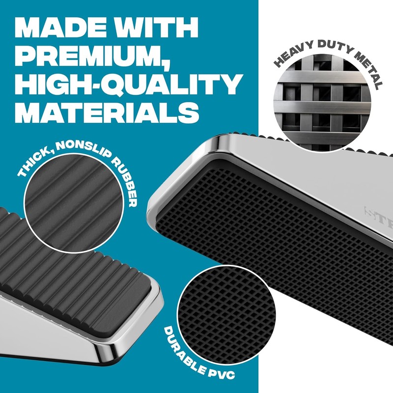 Strongest Home 2-Pack XL Heavy Duty Door Stopper Wedge –