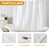 eachope 1 Pack Fabric Snap-in Shower Curtain Liner Replacement,Compatible with