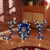 Baquler 3 Pcs LED Christmas Joy Nativity Yard Sign with