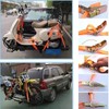 4Pcs Ratchet Straps Heavy Duty, 1” x 20ft Ratchet Strap
