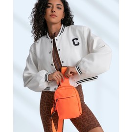 GEEAD Small Sling Bag for Women and Men Mini Crossbody Phone Chest Bag Waterproof Nylon Shoulder Bag Gym Travel