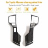 CheroCar Carbon Fiber Steering Wheel Cover Trim Molded Decor for