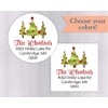 Christmas Address Stickers, Christmas Tree Return Address Labels (#046-WH)