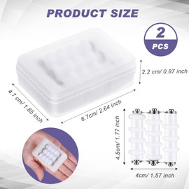 Yexiya 2 Pieces Wire Straightener Tools Jewelry Nylon Wire Straightener Wire Floral Wire Straightener Wrapping for Jewelry Making DIY Crafts Aluminum Wire Craft Line Straightening, 3 Rollers