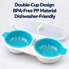 Microwave Egg Poacher for Quick Breakfasts – Double-Cup PP Egg