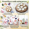 MTLEE 24 Pack Dried Pressed Flower Candle Painting Kit 6
