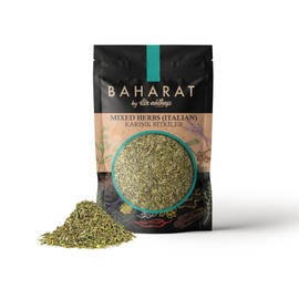 BAHARAT by Anthap Mixed Herbs Italian Seasoning, Italian Seasoning Blend, Oregano, Thyme, Rosemary, Marjoram, Basil, Tarragon, Perfect for Cooking, Fresh Pasta, Pizza and Sauces 200g