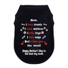 Wollmix Happy Best Dog Mom Mother's Day Small Dog Clothes