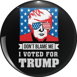 Don't Blame Me I Voted for Trump Flag Election Lapel Bin Brooch Badge Pin 0.75"