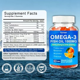 1000mg Omega 3 Fish Oil Gummies for Women