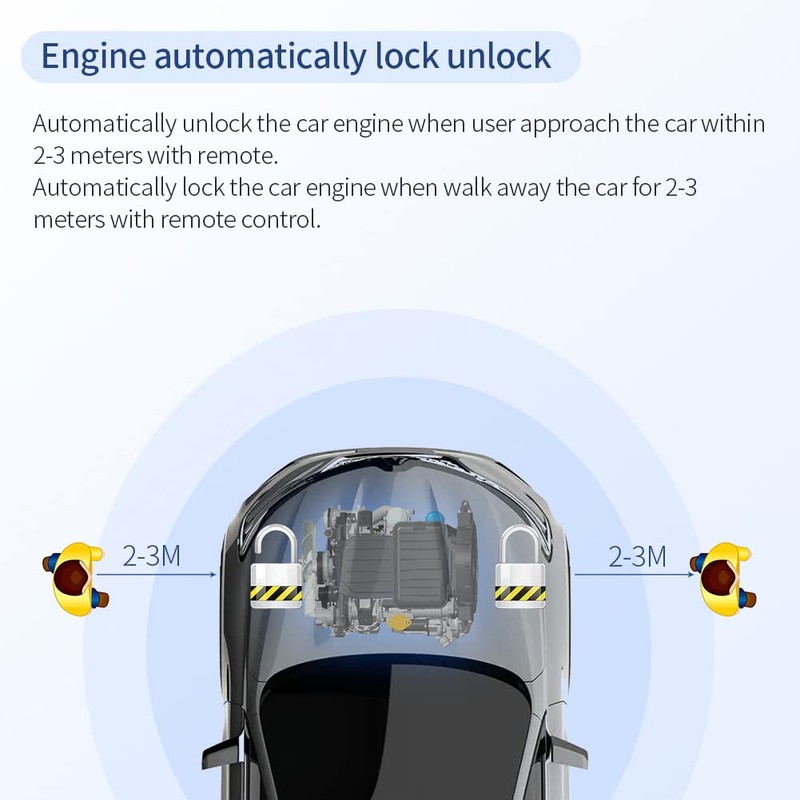 EASYGUARD IM001 RFID 2.4GH car Wireless Immobiliser Security System with