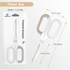 White Office Scissors with Comfort-Grip Handles, Cute scissors, Sharp Craft