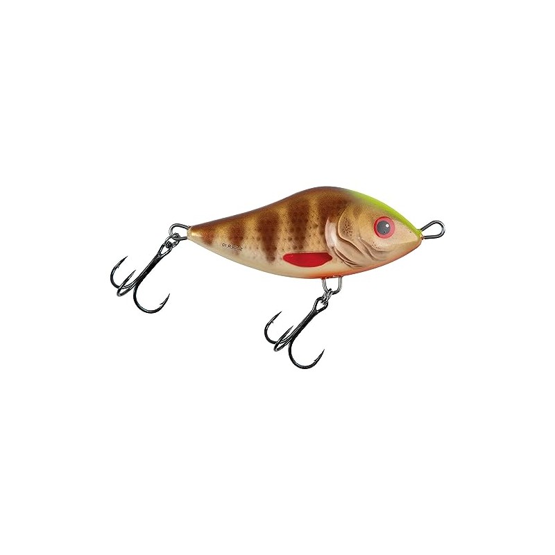 Salmo Slider Wobbler Jerkbait Glider Spotted Brown Perch 10 cm