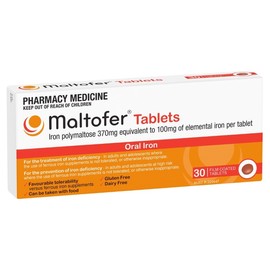 Maltofer Iron 100mg Tab X 30