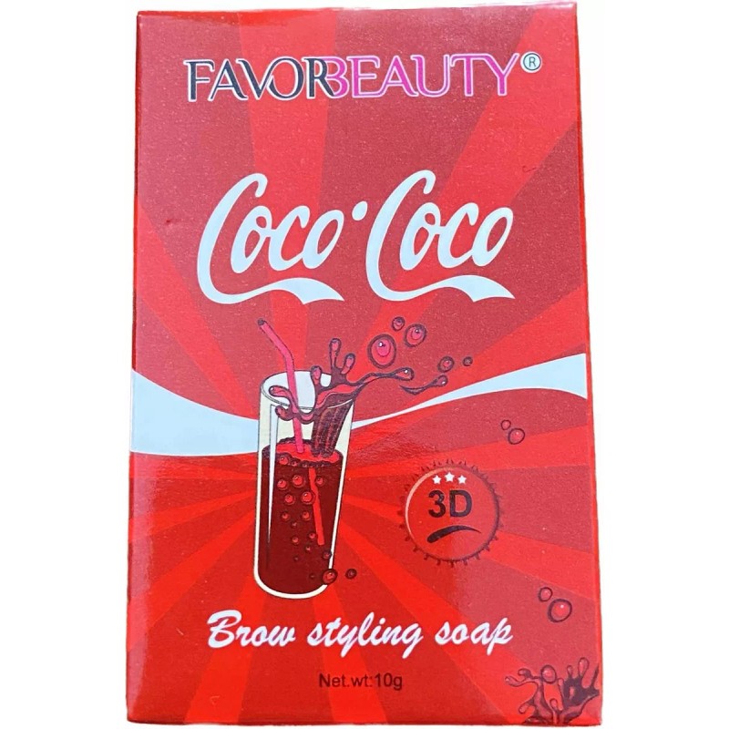 Favorbeauty Jabón Para Cejas Con Cepillo 4 Piezas