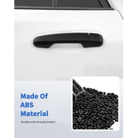 DSWSQ 8PCS Door Handle Cover Trim with Smart Key Holes for Toyota 4Runner 4WD 2010-2023 2024 Car Accessories Exterior Door Handles (Carbon Fibre)