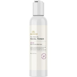 Swanson Tea Tree Oil Facial Toner with Witch Hazel 8 Ounce (237 ml) Liquid