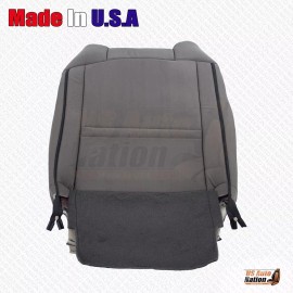 US Auto Nation 832-790-4949 2014 to 2021 Fits Toyota Tundra Driver Passenger Cloth Seat Cover In Gray/Black - Driver Top