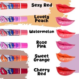 Set 6 piezas Labial Tinta Indeleble Larga Duración Peel Off Lip Gloss - Magic Color Máscara Tint Long Lasting impermeable Lip Gloss, larga duración, resistente al agua, con brillo de labios