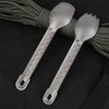 Titanium Spoon Camping Fork Camping Utensils Camping Spork with Non-Slip