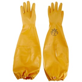 Showa 1- Atlas 772 26" Chemical Resistant Nitrile Coated Lined Protective Work Gloves - XLARGE
