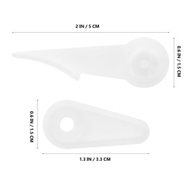 OSALADI Ceiling Lamps Accessory 6 Pack Plastic Light Fixed Clips Flush Mount Plates White Secure Attachment Easy Installation