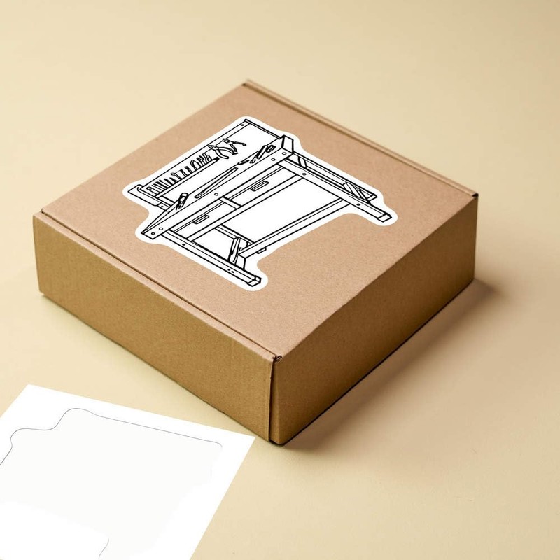 Medium 100mm 'Tools Workbench' Permanent Sticker Decal for Cars/Windows/Bins/Walls etc