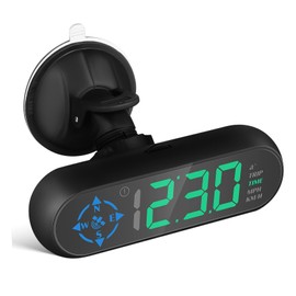 Alipis Car Speedometer Display Digital with Real Alarm Colorful Windshield Accessory for Enhanced Safety and Easy Installation