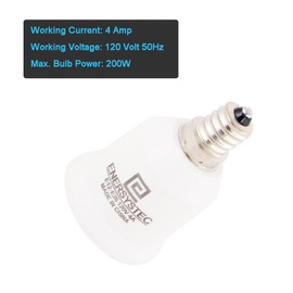 E ENERSYSTEC E12 to E26 Converter E12 Chandelier Light Socket to Medium E26 E27 Adapter, Candelabra E12 to Screw in E26 Socket Converter Bulb Base Adapter, E12-E26 Regular LED Light Bulb Base, 3 Pack