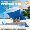 RUNBOW Beach Shade Canopy, Pop Up Sun Shade Tent with