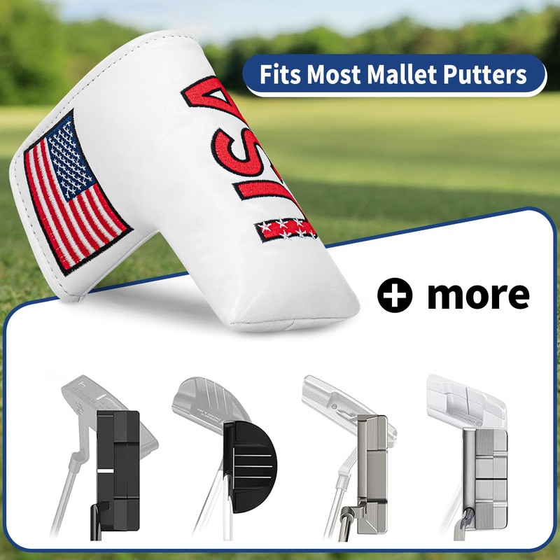 Golf Mallet Putter Cover Headcover Golf Head Covers Headcover Club