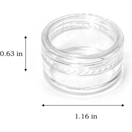 NEEMORE 55Pcs 5 Grams Sample Containers with Lids and Labels, Small Little Mini Tiny Con
