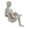 Ruspela Resin Reading Woman Figurine Handmade Abstract Thinking Sculpture Innovative