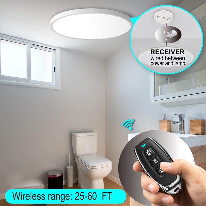 Thinkbee Wireless Light Switch, Additional Remote Control for RF Cordless