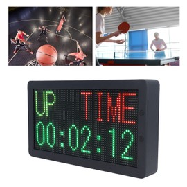 Electronic Basketball Scoreboard, PortableBattery Powered Digital Scoreboard with Remote Professional Tabletop LED Score Keeper for Corn Hole Table Tennis, Indoor & Outdoor Games