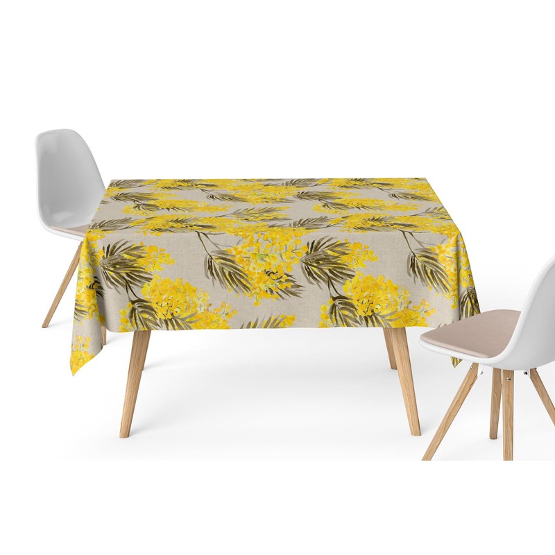 Martina Home Resin Tablecloth Mimosa Beige 180 x 140 cm