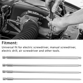 Aramox Ball Head Hex Screwdriver Bit, 4 Piece Hex Screwdriver Bit Set Steel, Magnetic Metric Ball Head, Hex Bits, 1/4"