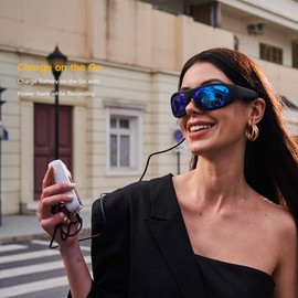 OhO - anteojos de cámara 4K Pro de resolución de 24 m H.265 con memoria integrada de 32 GB, anteojos de sol UV400 para deportes al aire última intervensión
