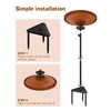 Bird Baths for Outdoors, Detachable Birdbaths for The Garden Clearance,