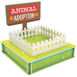 Fun Express Animal Adoption Centerpiece Party Decor, Perfect for Celebrations, Events & Fundraisers, Eye-Catching Design for Animal Lovers - 1 Piece