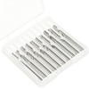 Bestgle 10pcs 1/8" Shank Tungsten Carbide End Mill Cutter, Single