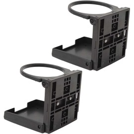 Portavasos Plegable Portavasos Compacto Que Ahorra Espacio para Autocaravana y Automóvil 2 Piezas Plástico Duradero 4.13x3.74x3.74in