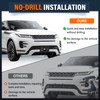 No Drill Tow Hook License Plate Mount Bracket Kit Anti-Theft