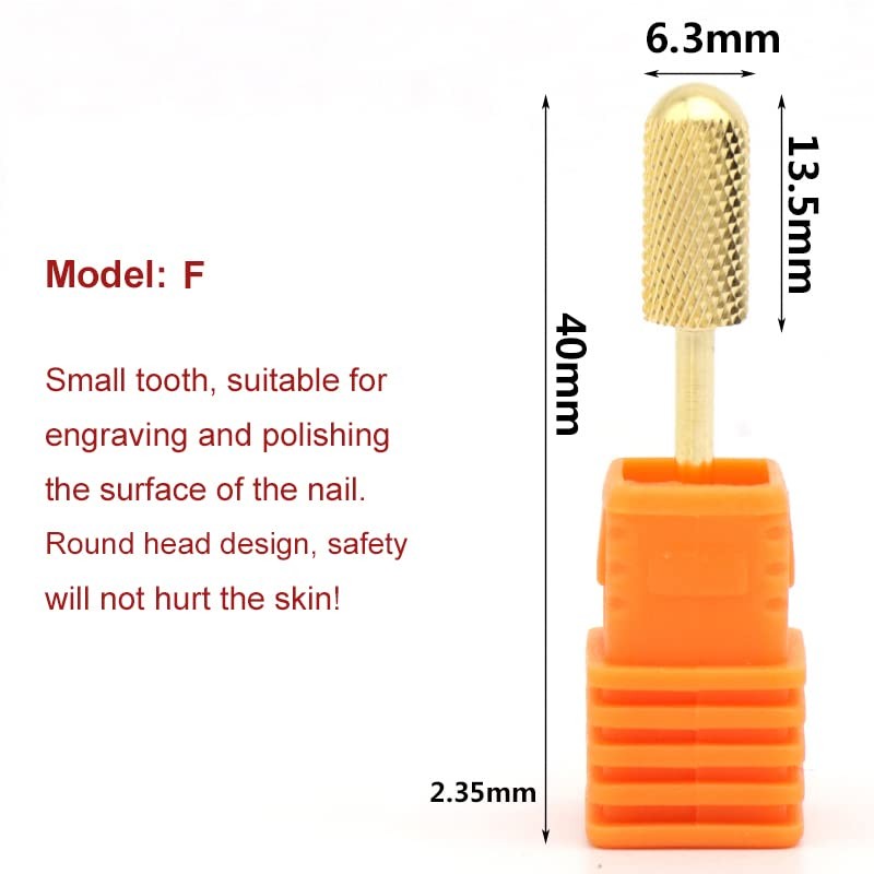 Nail Drill Bits, Professional Tungsten Cuticle Remover Kit with 2.35mm