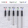TOP-VIGOR 50Pcs Rubber End Caps, 2mm ID Round Flexible Screw