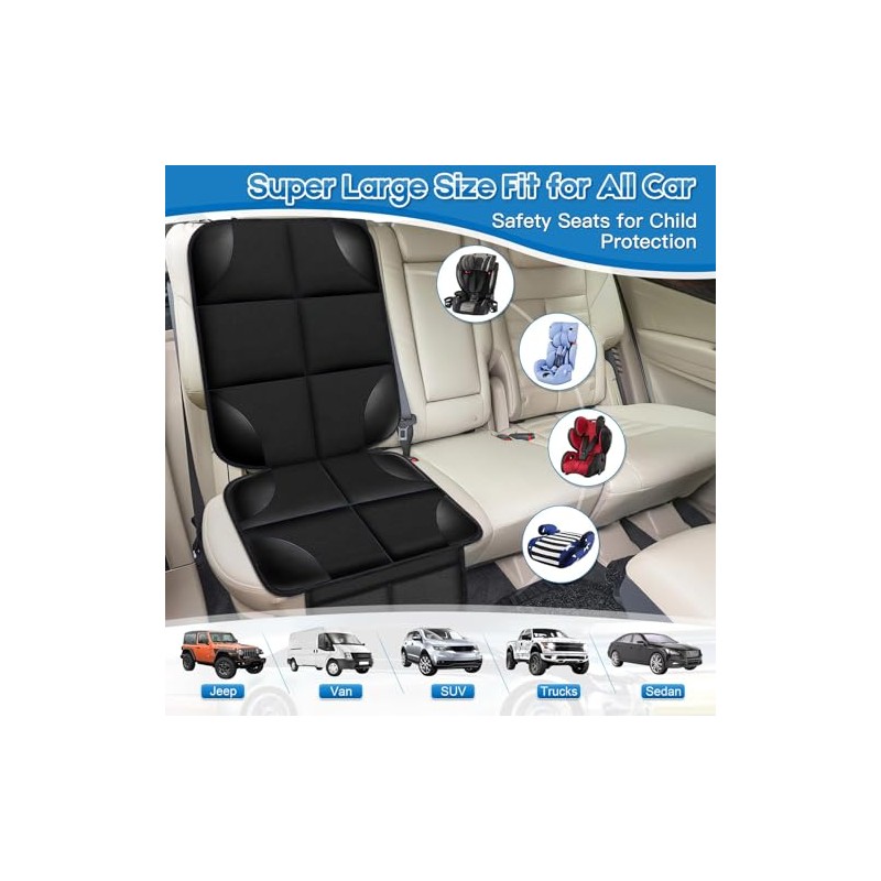 LAIXIAO Protectores de Asiento de Coche Impermeables, Bolsas de Almacenamiento