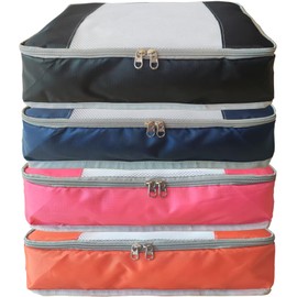 Packing Cubes for 21" Suitcase Travel Luggage Organizers - Travel Organizer Bags Luggage Clothes Accessories Storage Carry on Suitcase Packing Pouches Bag For Men Women Kids 1/2X3PACK