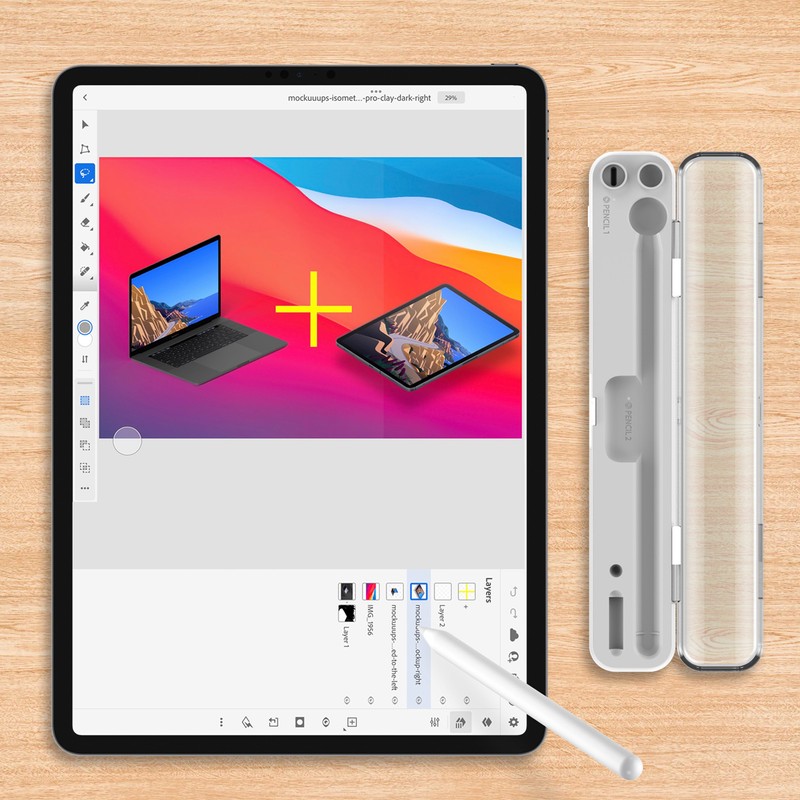 For IOS Pencil Charging Case 570mAh Large Capacity for IOS