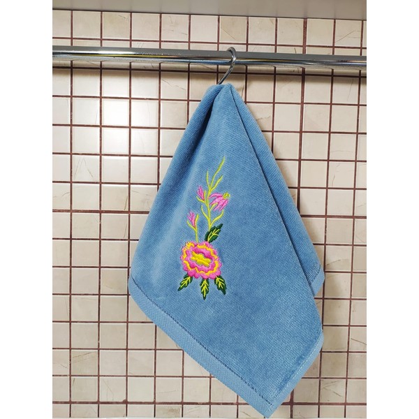 100% Cotton Terry Velour Fingertip Towel Set 2 Pack, Ultra