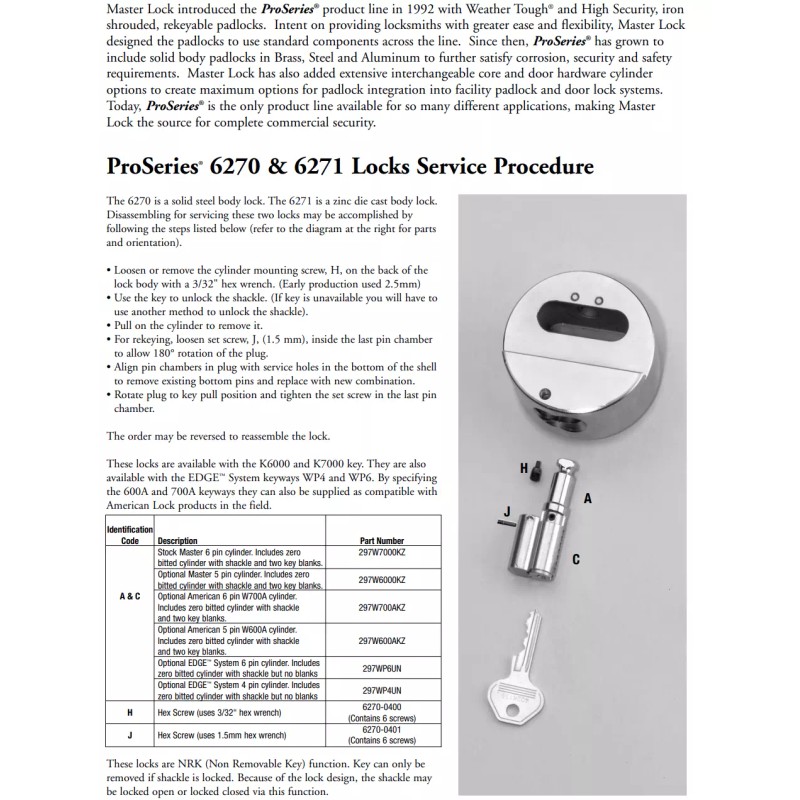 Master Lock ProSeries® Hidden Shackle Padlock, High security, Rekeyable, MASTER